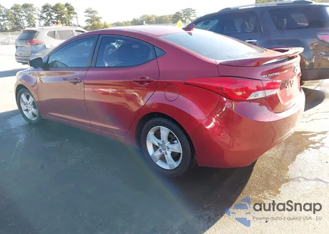 2013 Hyundai Elantra Gls из США, поврежденный, VIN 5NPDH4AE2DH450981